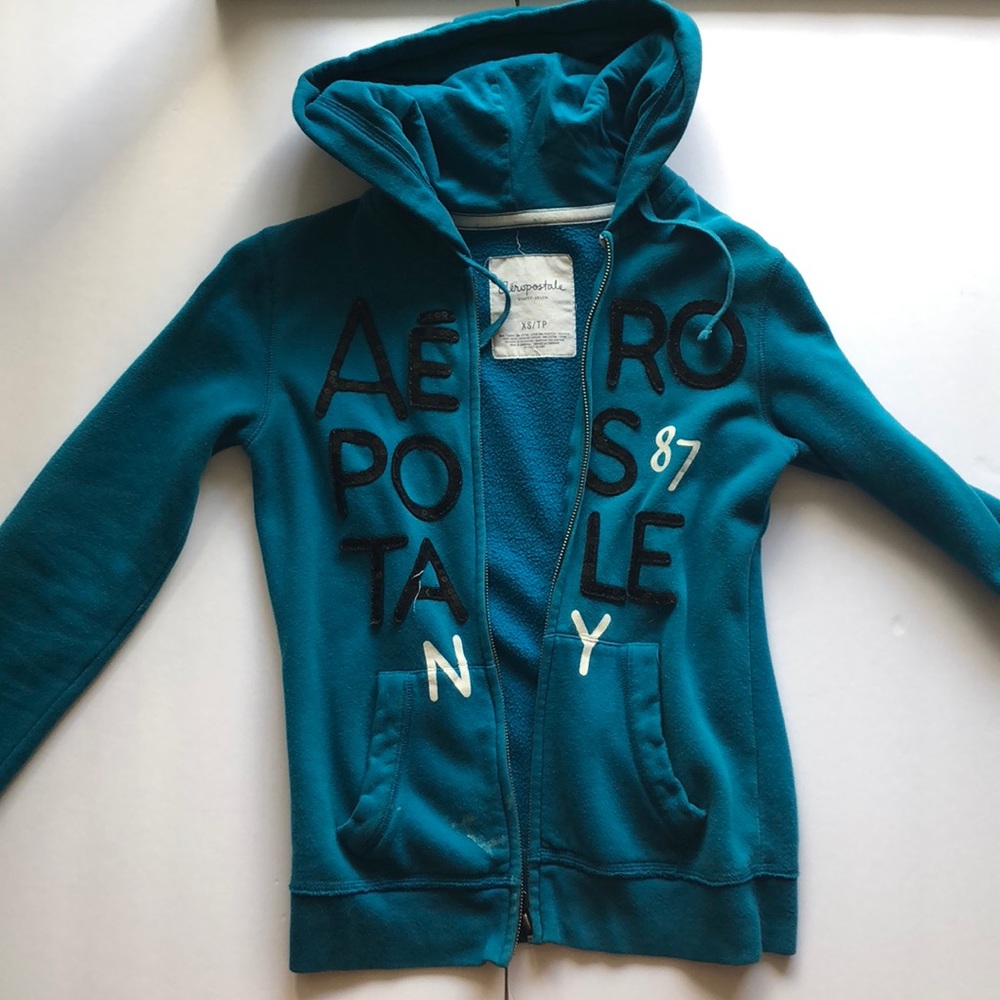 teal aeropostale jacket